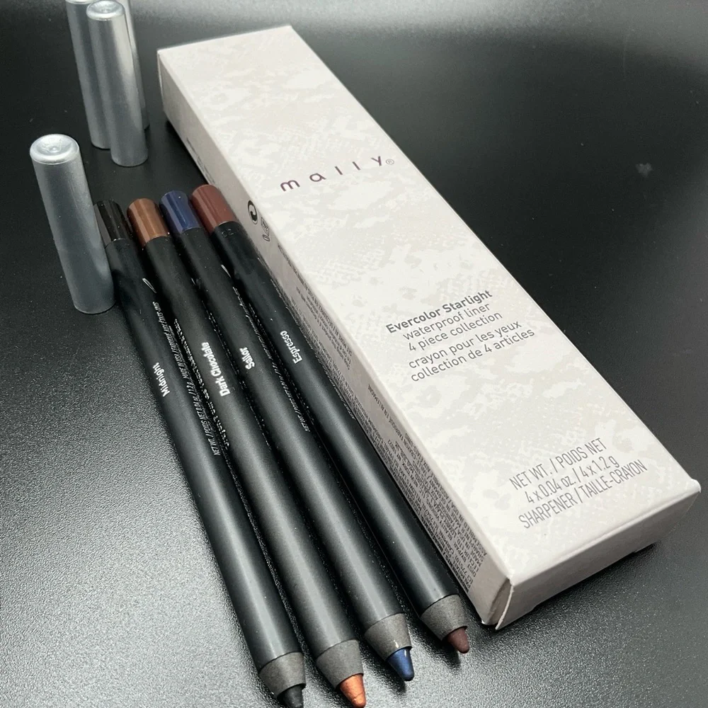Mally evercolor starlight eyeliner 4 piece set with MALLY SHARPENER